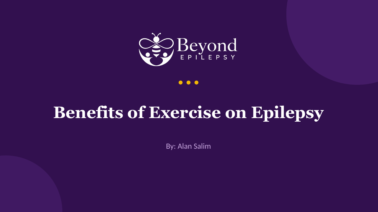 Benefits of Exercise on Epilepsy — opening slide